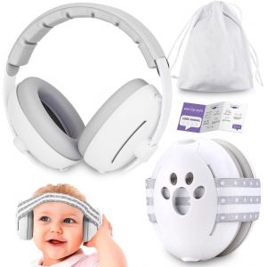 MDY-Protection Auditive pour Bébé 0-4 Ans - Casque 2 en 1, 24 dB, pour Avion et Plus - À Partir de 0 Mois - Neuf