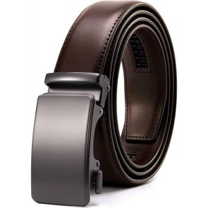 Tianyi-Ceinture Homme,Avec Boucle À Cliquet Automatique, Ceinture De 35mm De Large, Taille Ajustable - Neuf