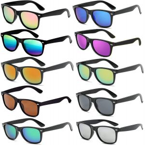 Paquet De 10 Lunettes De Fête Lunettes De Soleil De Fête Bleu Ensemble De Lunettes De Soleil Colorées Lunettes De Festival Ensemble Bleu Pour Rave Carnaval Plage Mariage Fête - Neuf