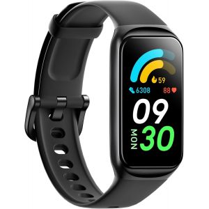 Montre Connectée Femme Homme, 1,47"" Montre Podomètre Fréquence Cardiaque Tension Artérielle Sommeil Spo2 Bracelet Tracker D'activité Étanche Ip68, 100+ Sports Smartwatch, Noir - Neuf