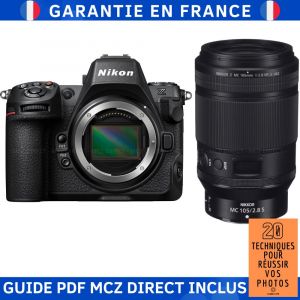 Nikon Z8 + Z MC 105mm f/2.8 VR S Macro + Guide PDF MCZ DIRECT '20 TECHNIQUES POUR R&Eacute;USSIR VOS PHOTOS - Neuf