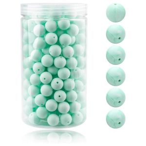 105pcs Baby Silicone Perle L&acirc;che 15mm Pour Bijoux Perles Perles Ronde,G - Neuf