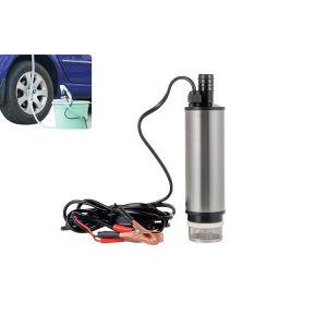 Pompe de transfert de carburant diesel 12 V en acier inoxydable avec filtre et tuyau pour usage agricole et de construction - Neuf
