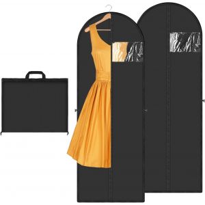 Mevronisshop-2 Pi&egrave;ces Housse &Agrave; V&ecirc;tements Longue, Housse Robe De Mari&eacute;e, Sac De Rangement Anti-Salissures Pour Voyage, Pliable Housse Vetement Suspendre Pour Manteaux Costume Robe De Soir&eacute;e, 180 X 60 - Neuf