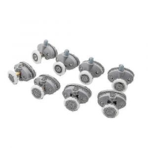 Nylon Simple Pop Up Poulie Runner Roue Douche Cabine Coulissante Verre Porte Rouleaux 8pcs-25mm - Neuf
