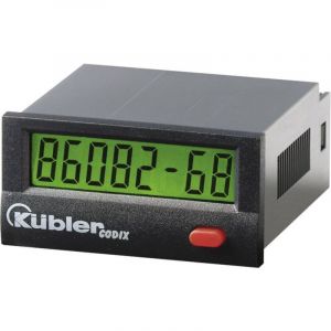 Kubler - Compteur Horaire &eacute;lectronique Lcd 99999h59m/ 99999.99 H Dimensions 45 X 22 Mm K&uuml;bler Automation Codix 134 - Neuf