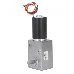 XYONG Moteur a engrenages a vis sans fin CC 45 tr/min, micro-engrenage metallique, reducteur de vitesse pour machine a rideaux, appareil intelligent DC24 V - Neuf