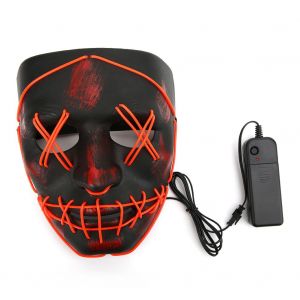 Masque De Sang Effrayant A Eclairage Led Pour Halloween (Rouge) - Neuf