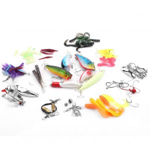 Lot De 100 Leurres De Peche Multi-Types, Leurres Souples Et Durs Pour Amateurs De Peche - Neuf