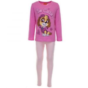 Pyjama Pat’ Patrouille Fille 100% Coton (Taille 5-6 Ans,Couleur Rose) - Neuf