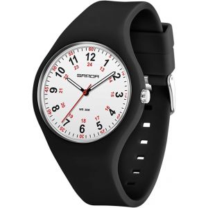 Mixte Analogique Quartz Japonais Montre Avec Bracelet En Silicone Sd-3253.[J564] - Neuf