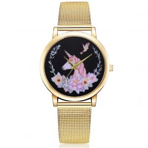 Lvpai Femmes Femelle Quartz Mouvement Montre Alliage Bracelet Rond Analogique Montre-Bracelet Or - Neuf