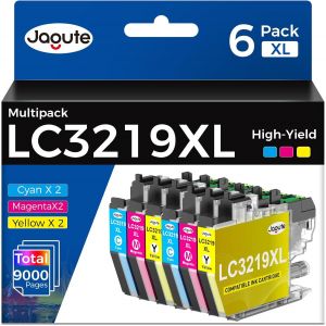 6 Pack Cartouche D&iquest;Encre Lc-3219Xlc Lc-3219Xlm Lc-3219Xly Compatible Avec Cartouche Brother Lc3219Xl Lc3217 Pour Brother Mfc-J5335Dw Mfc-J5330Dw J6530Dw Mfc-J6930Dw Mfc-J6935Dw Mfc-J5730Dw - Neuf