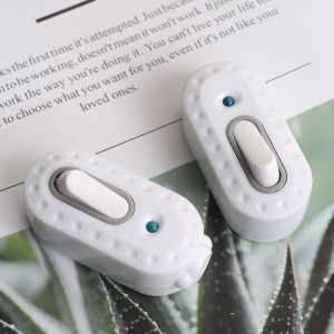 Bi-Polaire De L'interrupteur,8 Pièces 6a Compact En Plastique, On/Off Interrupteur À Bascule Led Interrupteur À Bascule En Ligne De Cordon Interrupteur Avec Voyant Lumineux Pour Les Petits Appareils - Neuf