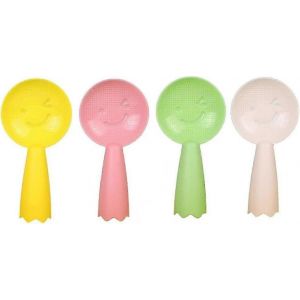4pcs Cuillères À Riz,Cuillères Smiley Créatives Cuillères À Riz Antiadhésives Résistantes À La Chaleur Spatule À Riz Debout Pour Purée De Pommes De Terre - Neuf