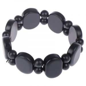 Bracelet Bianshi Naturel Noir Avantages Outils Pour Les Femmes Hommes Soins De Sant&eacute; En Pierre Naturelle Aiguille Jade Bracelet De Massage Bian - Neuf