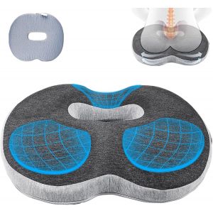 Coussin De Chaise Anti-Escarres En Mousse &Agrave; M&eacute;moire De Forme-Coussin Orthop&eacute;dique En Forme De Donut Pour Soulager Efficacement Les H&eacute;morro&iuml;des Et Les Maux De Dos-Id&eacute;al Pour Le Bureau,La - Neuf