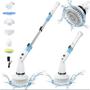 T3855P371471 Nettoyeur de sol sans fil rotatif - rotation &agrave; 450 tr/min, autonomie de 90 minutes, capacit&eacute; de nettoyage de 600 pieds carr&eacute;s.Offre une aspiration automatique, un filtre amovible et cinq - Neuf