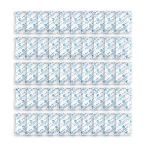 LORANKA-2 Gram[50 Packets] Silica Gel Desiccant Packets(Packed in 10x Sets of 5)- Food Grade Moisture Absorbers Dehumidifier Packs - Neuf