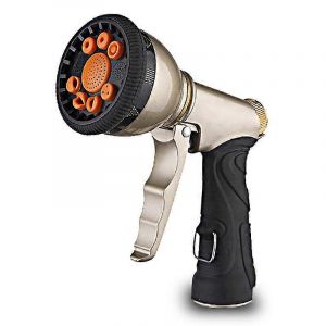 Pulvérisateur d'eau pour douchette de jardin,boîtier métallique robuste,avec débit d'eau réglable - Neuf