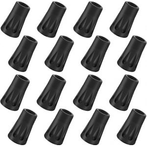 16 Pcs/8 Paires D'embouts En Caoutchouc De Rechange Pour B&acirc;tons De Marche Nordique,Tampon En Caoutchouc D'asphalte Pour B&acirc;tons De Trekking - Neuf