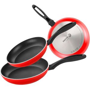 Subzonal-Fagor Maxima Lot De 3 Po&ecirc;les &Agrave; Frire &Agrave; Induction 20-24-28 Cm Aluminium Forg&eacute; &Eacute;paisseur 4 Mm Rev&ecirc;tement Antiadh&eacute;sif &Eacute;cologique Xylan Plus Sans Pfoa Compatible Tous Feux Vitroc&eacute;ramique Gaz Rou - Neuf