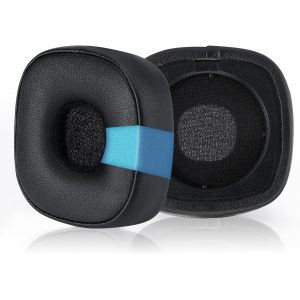 Replacement Earpads Compatible with Marshall Major III, Major IV Headphones - Memory Foam Earpad (Black, Protein Leather) - Neuf
