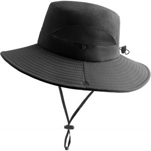 Chapeau De Soleil Femme L'extérieur Uv Protection Chapeau D'été À Large Bord Bonnet Pliable En Maille Plage Pêche Seau Casquette.[Z202] - Neuf