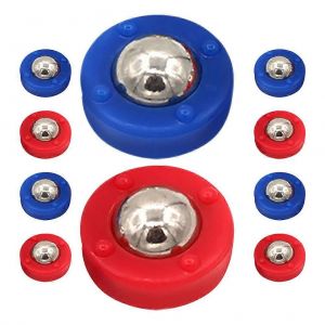 Mini jeu de palets de shuffleboard, jeu de table pour collage en intérieur, plastique rouge, 10 pièces - Neuf
