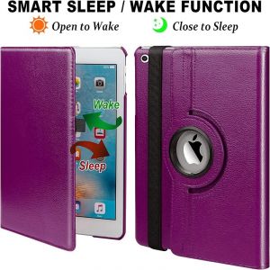 Housse universelle tablette tactile,Pour iPad 7 8 9th Gen10.2 étui,360 étui rotatif,violet - Neuf