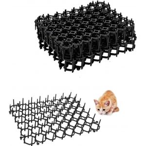 ASFASFq-Tapis Anti Chat,6 pièces Pic Anti Chat Repousse Chat,Tapis Dissuasif pour Chat,Grille de Jardin Anti Chiens,Répulsif Chat Chien Grillage Chat,20 x 15 cm - Neuf