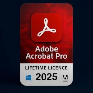 Adobe Acrobat Pro 2025 (Windows) - Logiciel Pr&eacute;activ&eacute;, Activation Perp&eacute;tuelle - En T&eacute;l&eacute;chargerment- 1 Pc - Non Compatible Mac - Neuf