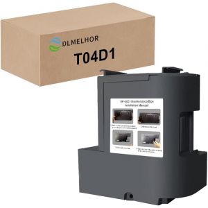 T04D1 Cartouche de maintenance récupérateur d'encre compatible avec Canon ET-15000 ET-3750 ET-3760 WF-2860 ET-4760 ET-3850 ET-4850 XP-5100 ET-3710 ET-5150 ET-3830 ET-MT 1000 ST-3000 ET-M2170 - Neuf
