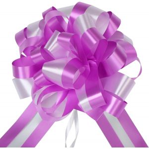 KAL-10 Pièces Noeuds À Tirer En Ruban, Grands Noeuds Rubans Pour Cadeaux Paniers Arrangements Floraux Voitures De Mariage Décorations De Fête (Violet) - Neuf