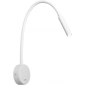 Liseuse Applique Murale 3w Led 3000k Blanc Chaud Lampe De Lecture Col De Cygne Lampe 400m, Lampe De Chevet Avec Interrupteur Pour Livre Lire Au Lit, Aluminium - Neuf