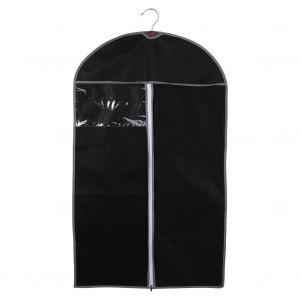 respirant fermeture &eacute;clair type costume couverture v&ecirc;tement suspendu v&ecirc;tements sacs de protection maison (noir 100 x 60cm) - Neuf