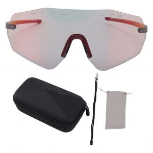 Lunettes De Soleil De Cyclisme Polarisees, Monture Tr90, Pour Le Baseball, La Course, La Peche, Le Golf, Gris Et Rouge - Neuf