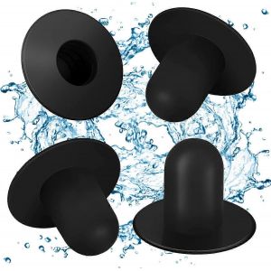 Pack Chevilles de piscine Pièces de rechange Pompe de filtration de piscine hors sol Bouchon de trou de filtre Compatible avec Intex et Bestway (Noir) - Neuf