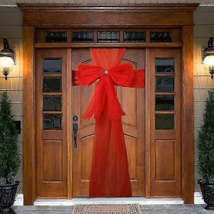 De Porte de no&euml;l Arc Avant No&euml;l D&eacute;corations de Porte Double Arcs Avec Strass D&eacute;corations de F&ecirc;te de Mariage de No&euml;l D&eacute;corations de Porte de Douche de B&eacute;b&eacute; (rouge) - Neuf