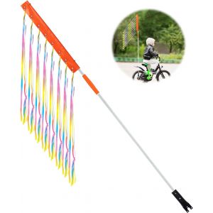 Kal-Drapeau De S&eacute;curit&eacute; Pour V&eacute;lo, Drapeau S&eacute;curit&eacute; V&eacute;lo R&eacute;fl&eacute;chissant &Eacute;tanche Drapeau D'avertissement Pour La Mobilit&eacute; Pour Tricycle Kart Vtt - Neuf