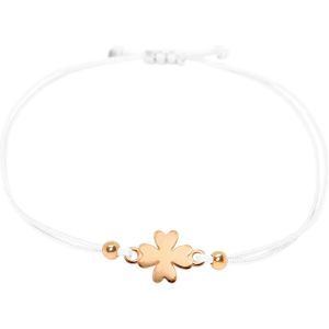 Eryi-Bracelet Trèfle Pour Femme - Or Rose - Porte-Bonheur Fait Main - Avec Trèfle - Taille Réglable - Avec Emballage Cadeau - Neuf