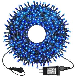 Jgd-Guirlande Lumineuse Led Pour Int&eacute;rieur Et Ext&eacute;rieur, 8 Modes D'&eacute;clairage, Fonction M&eacute;moire De Minuterie, C&acirc;ble De 12 M, Blanc Froid (White, 180led) - Neuf