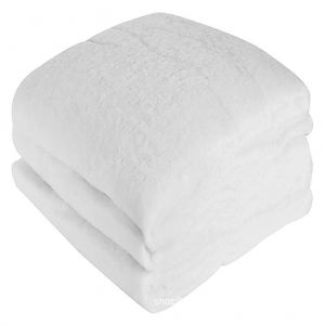 Rouleau de couverture de No&euml;l effet neige, 240 x 80 cm, douce, moelleuse et &eacute;paisse, en coton artificiel blanc, pour pieds de sapin - Neuf