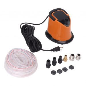 HJLIAN Pompe a eau d'aquarium 110 W, poignee pliable, kit de pompe a eau reutilisable pour fontaine, cascade, irrigation, prise americaine 120 V - Neuf