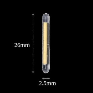 Lot de 50 ou 100 batons lumineux fluorescents pour flotteurs de peche, accessoires de 2,2 a 4,5 mm - Neuf