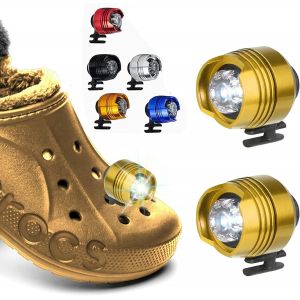 Lot De 2 Lampes Frontales Led En Forme De Crocodile (Couleur Dorée), Idéales Pour Les Promenades Avec Votre Chien Ou Le Camping. - Neuf