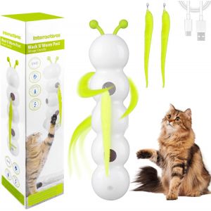 Letnerny-Caterpillar Smart Cat Touet, Smart Motion Cat Toy With Worm Design, Jouet Chenille À Capteur Intelligent, Jouet Rechargeable Avec Ventouse Pour Chat D'intérieur (B) - Neuf