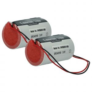 vhbw 2x Pile compatible avec DSC WT4911B, WT4911, WT4911BM, IMPASSA syst&egrave;me d'alarme, sir&egrave;ne ext&eacute;rieure radio (14500mAh, 3,6V, Li-MnO2) - Neuf