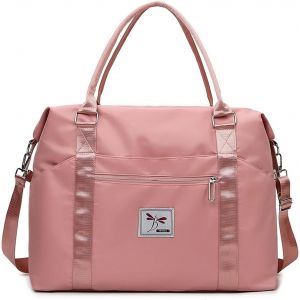 acdsgd-Femme Sacs de Voyage Sacs de Sport Cabas de Fitness Sacs de Sport Grand Format Sac &agrave; bandouli&egrave;re Sac &agrave; Main Sac &agrave; Dos Grande Taille Sac Week-End Voyage L&eacute;ger Sacs polochons Rose - Neuf