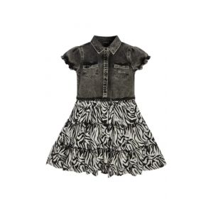 Robe Fille Grise Imprim&eacute; Animal Guess - Neuf